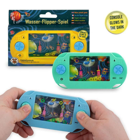 SPACE ADVENTURE WASSER-FLIPPER-SPIEL GITD, 3-FACH SORTIERT