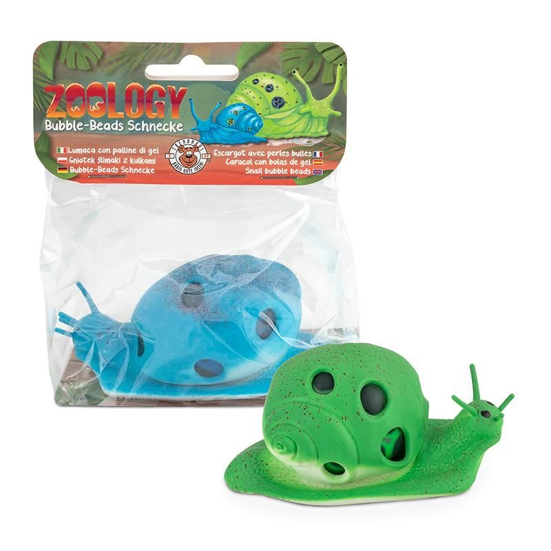 ZOO BUBBLE-BEADS SCHNECKE SQUEEZE, 2-FACH SORTIERT