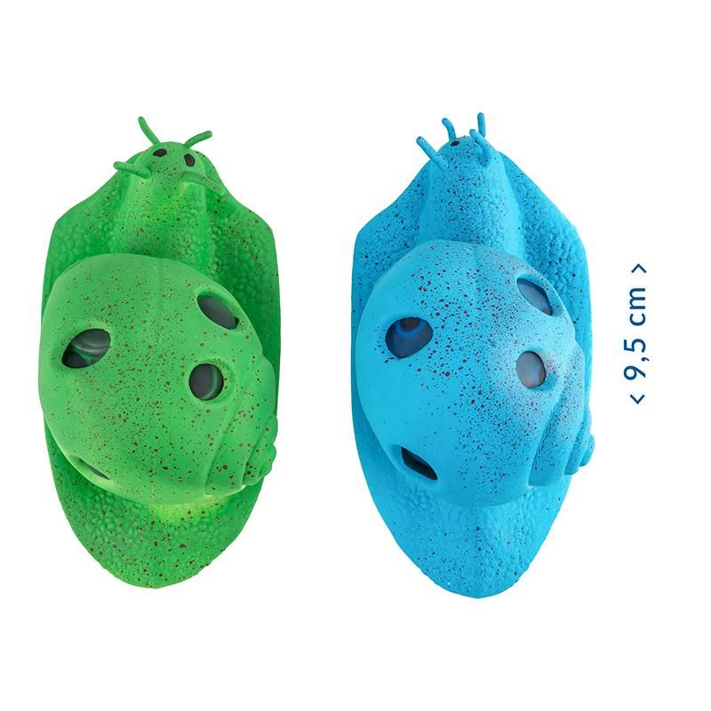 ZOO BUBBLE-BEADS SCHNECKE SQUEEZE, 2-FACH SORTIERT