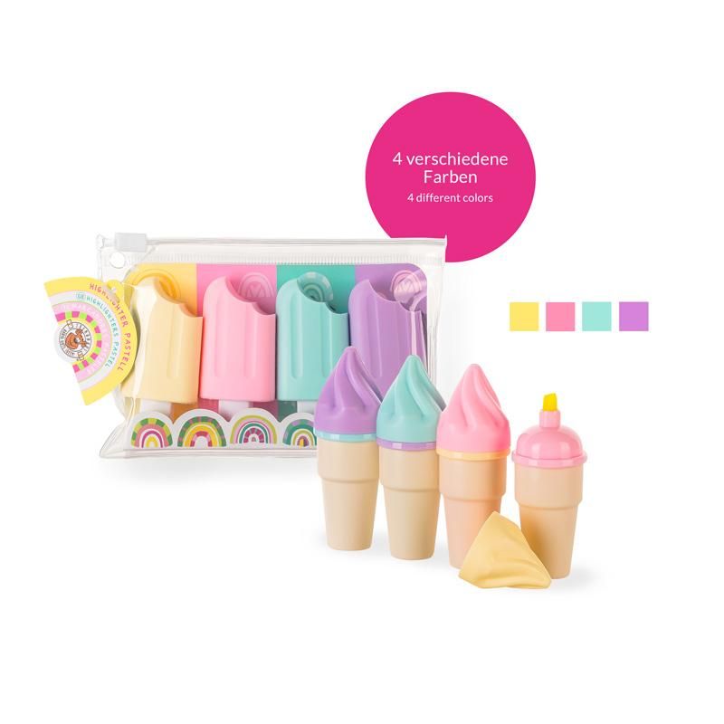 GOOD FEELINGS EIS-HIGHLIGHTER PASTELL 4ER-SET, 2-FACH SORT.