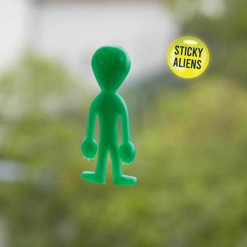 SPACE ADVENTURE ALIEN-SCHLEUDER 3-TEILIG, 2-FACH SORTIERT