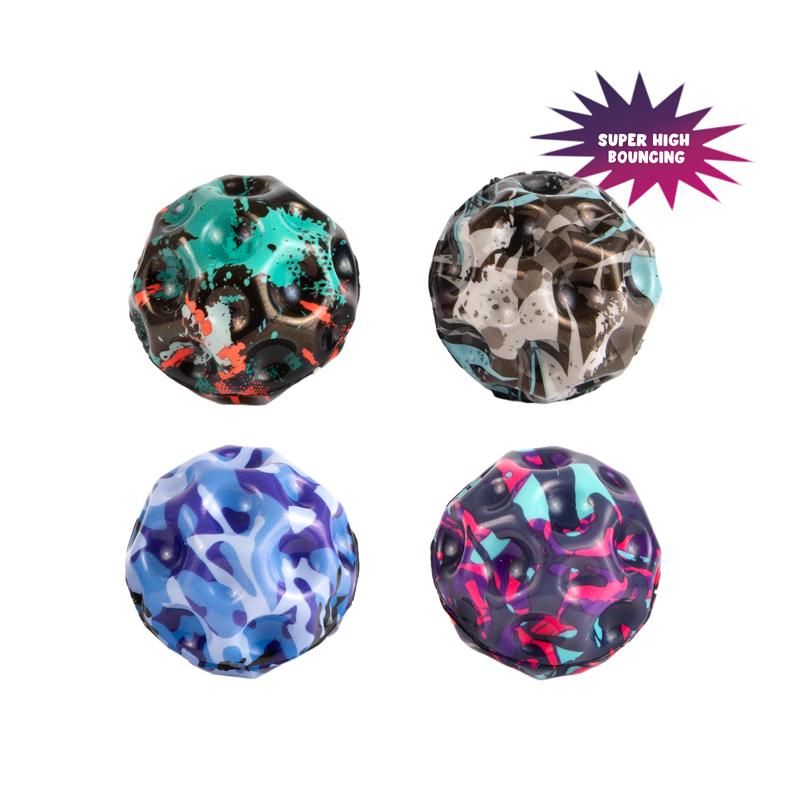 TAKE ACTION HIGH-BOUNCING-BÄLLE Ø 6,7CM, 4-FACH SORTIERT