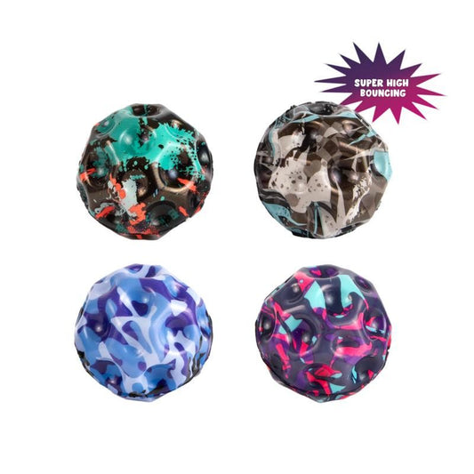 TAKE ACTION HIGH-BOUNCING-BÄLLE Ø 6,7CM, 4-FACH SORTIERT