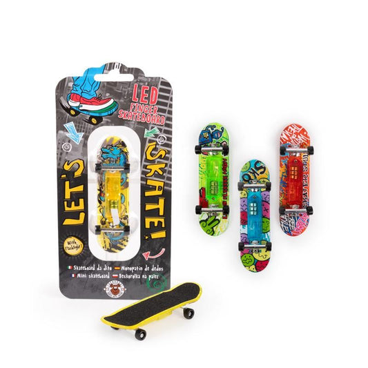 SPEED LED FINGER-SKATEBOARD, 4-FACH SORTIERT