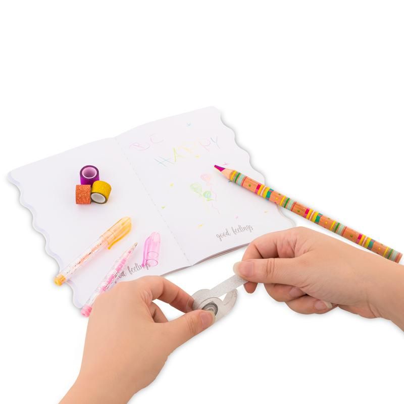 GOOD FEELINGS REGENBOGEN GLITZER-TAPES INKL. ABROLLER 12-TEILIG