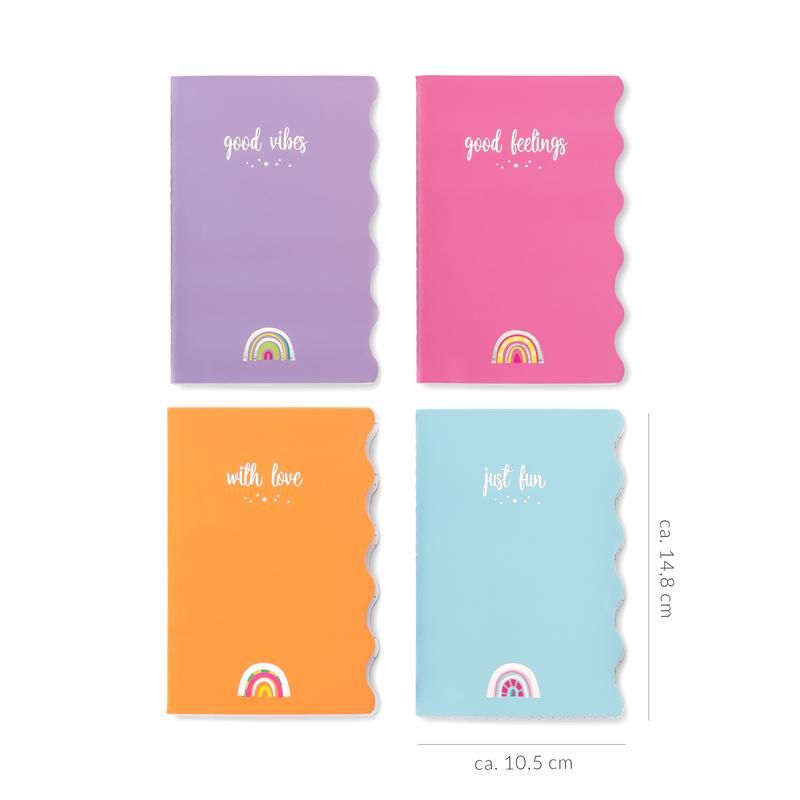 GOOD FEELINGS NOTIZHEFT 4ER-SET 4X32 BLATT