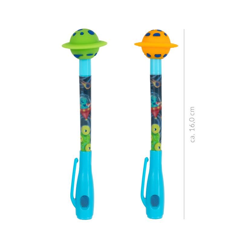 SPACE ADVENTURE SECRET MESSAGE PEN MIT KUGELSCHREIBER, 2-FACH SORT.