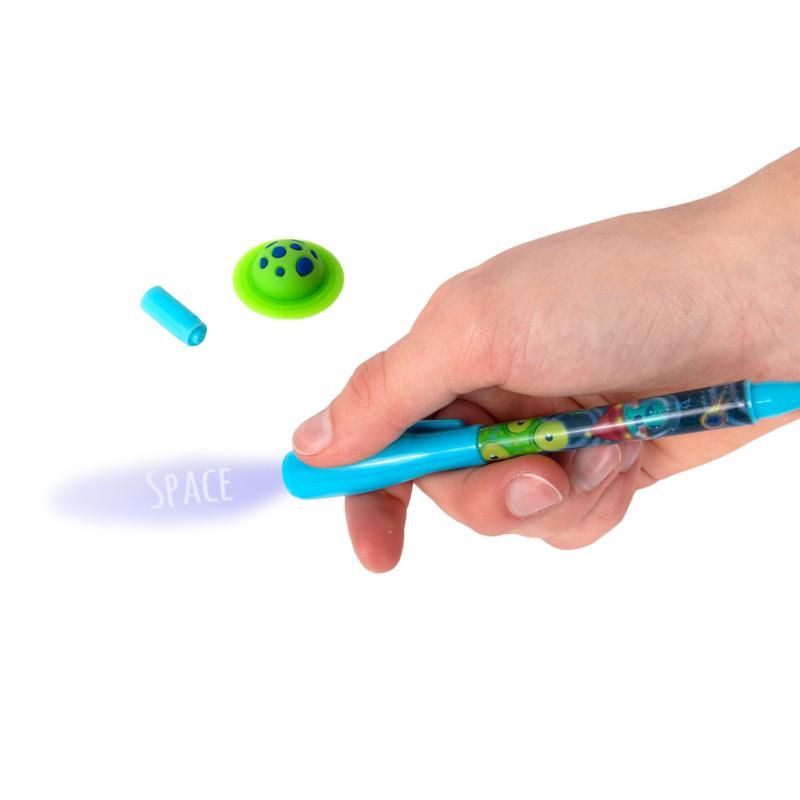SPACE ADVENTURE SECRET MESSAGE PEN MIT KUGELSCHREIBER, 2-FACH SORT.