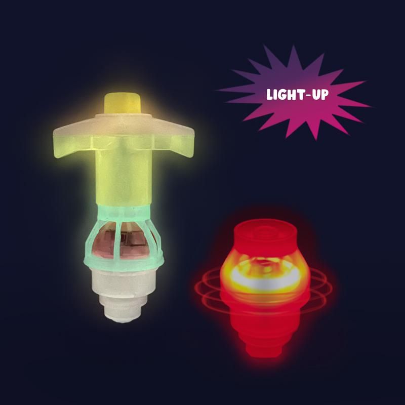 TAKE ACTION LIGHT-UP KREISEL GLOW IN THE DARK, 3-FACH SORTIERT