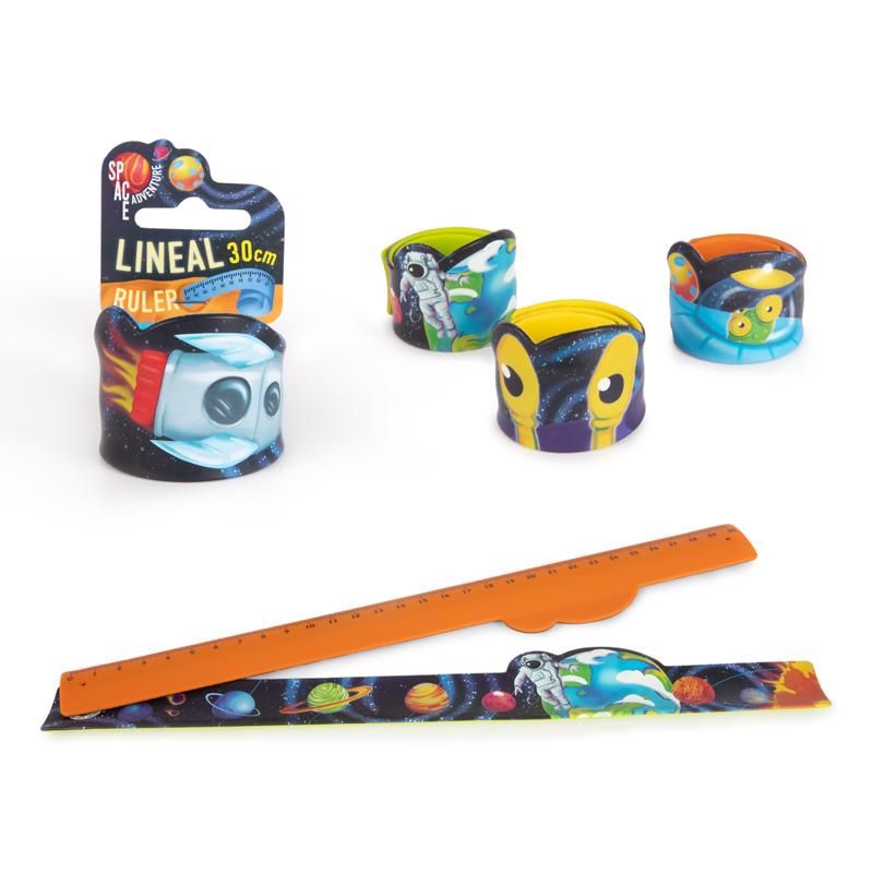 SPACE ADVENTURE SNAP-IT LINEALE 30CM, 4-FACH SORTIERT