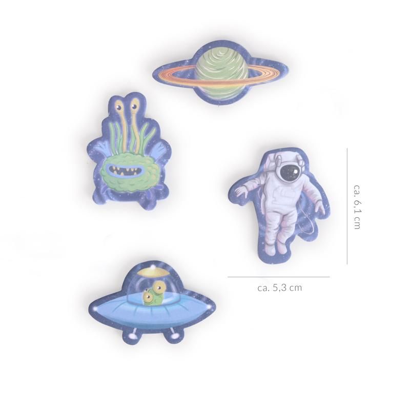 SPACE ADVENTURE STICKY NOTES 4X35 BLATT, 2-FACH SORTIERT