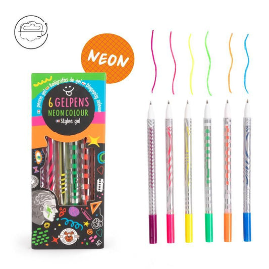 ALLES FÜR DIE SCHULE GELPENS NEON COLOUR 6ER-SET