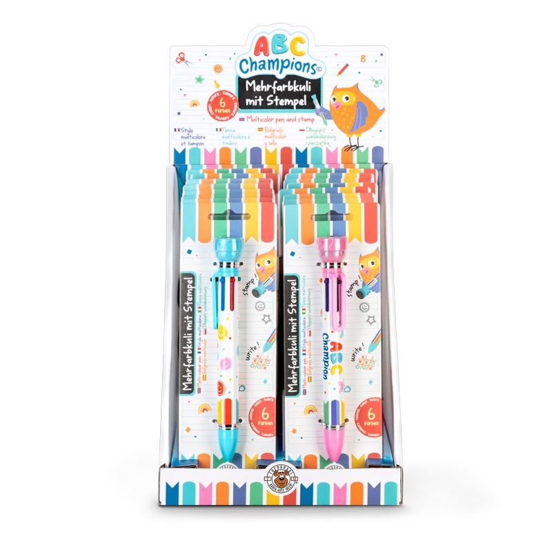 ABC CHAMPIONS MEHRFARBKULI 6-FARBIG MIT STEMPEL, 2-FACH SORTIERT