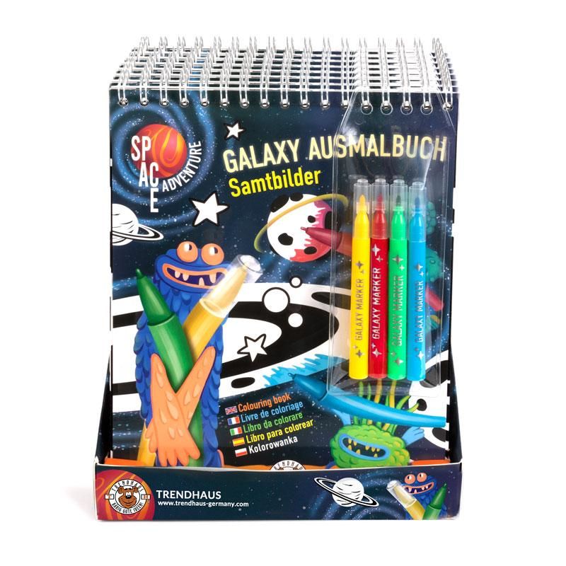 SPACE ADVENTURE GALAXY AUSMALBÜCHER SAMTBILDER INKLUSIVE STIFTEN