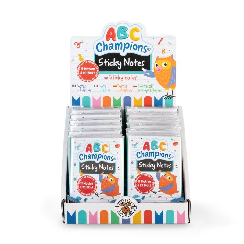 ABC CHAMPIONS STICKY NOTES MINI-ORGANIZER 340 BLATT