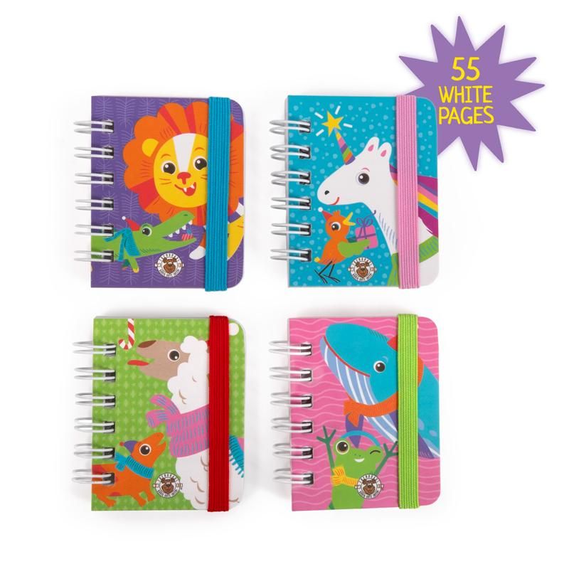 MAGIC MOMENTS MINI-NOTIZBÜCHER MIT GUMMIBAND,4-FACH SORTIERT