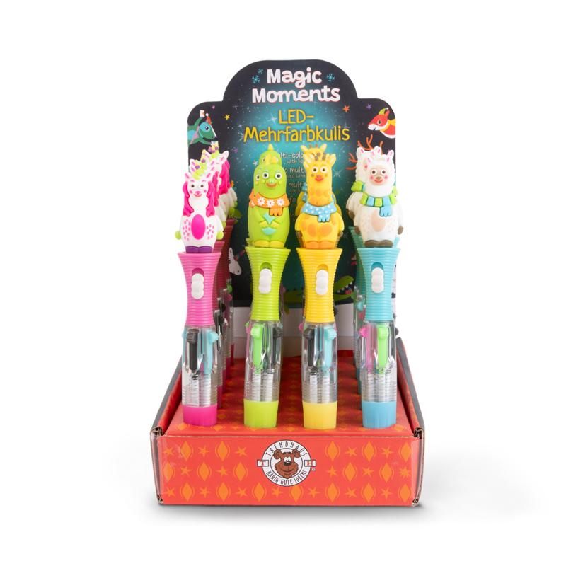 MAGIC MOMENTS LED-MEHRFARBKULI MIT TOPPER, 4-FACH SORTIERT