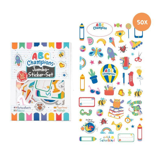 ABC CHAMPIONS JUMBO-STICKER-SET 50-TEILIG