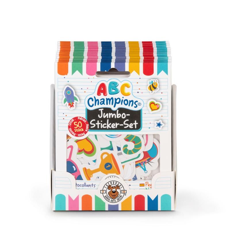 ABC CHAMPIONS JUMBO-STICKER-SET 50-TEILIG