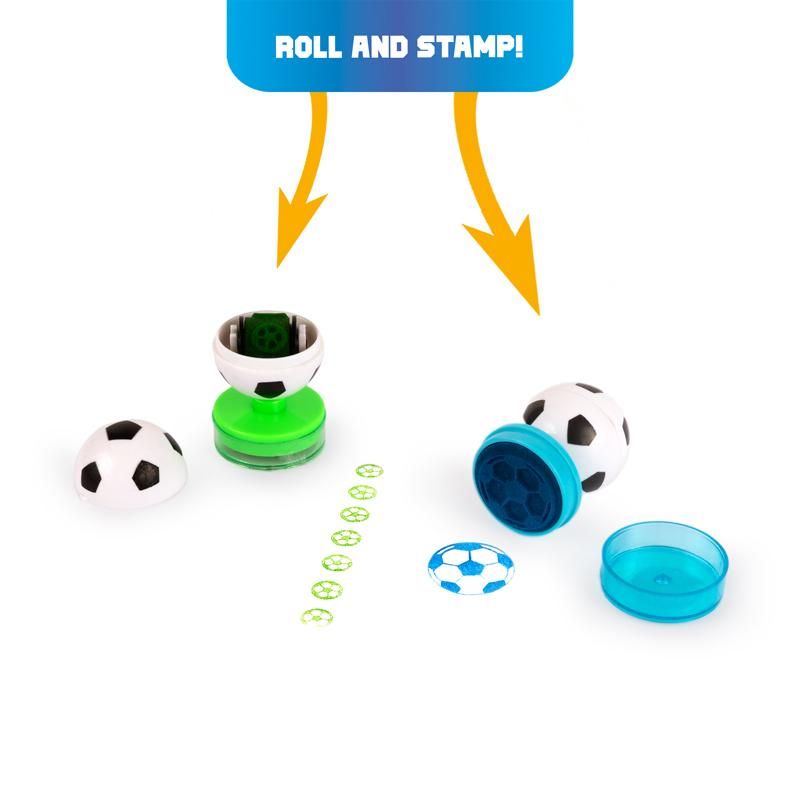 TAKE ACTION FUSSBALL-STEMPEL 2 IN 1, 4-FACH SORTIERT