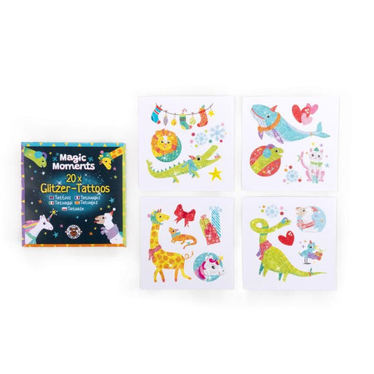 MAGIC MOMENTS GLITZER-TATTOOS 20 STÜCK