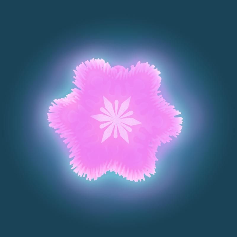 MAGIC MOMENTS FLUFFY-SCHNEEFLOCKE LIGHT-UP, 2-FACH SORTIERT