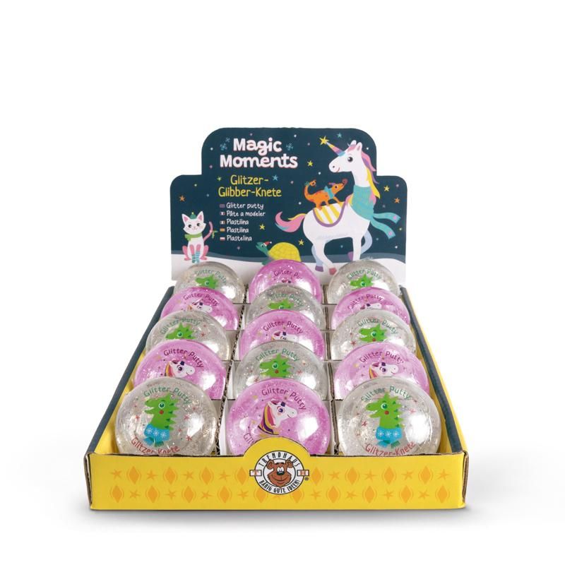 MAGIC MOMENTS GLITZER-GLIBBER-KNETE 25G, 2-FACH SORTIERT