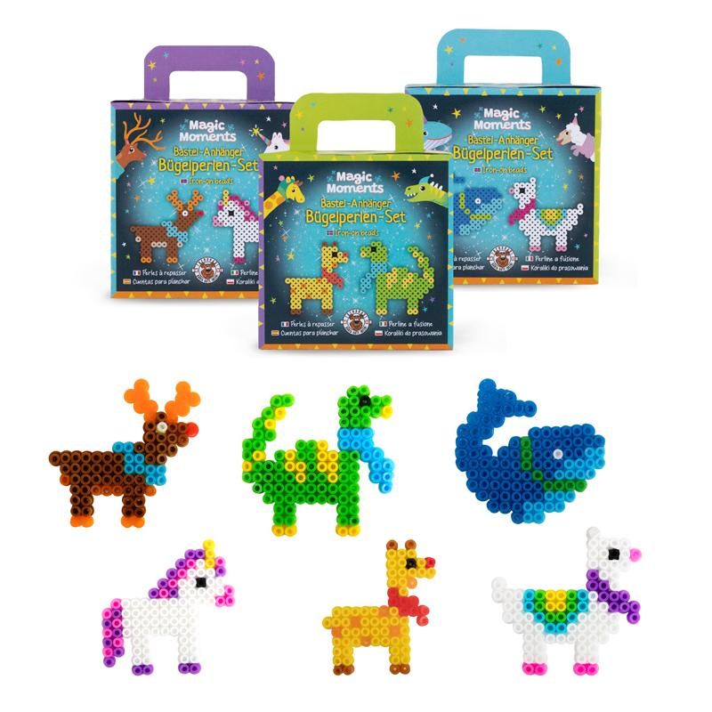MAGIC MOMENTS BÜGELPERLEN-BASTELSET 2 STÜCK, 3-FACH SORTIERT