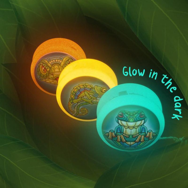 ZOO YOYO MIT LICHT NACHTLEUCHTEND, 3-FACH SORTIERT