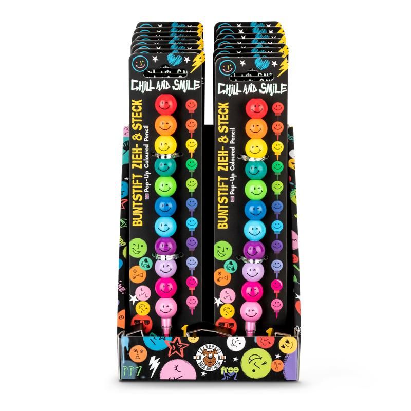 CHILL AND SMILE BUNTSTIFT ZIEH- & STECK 11-TEILIG