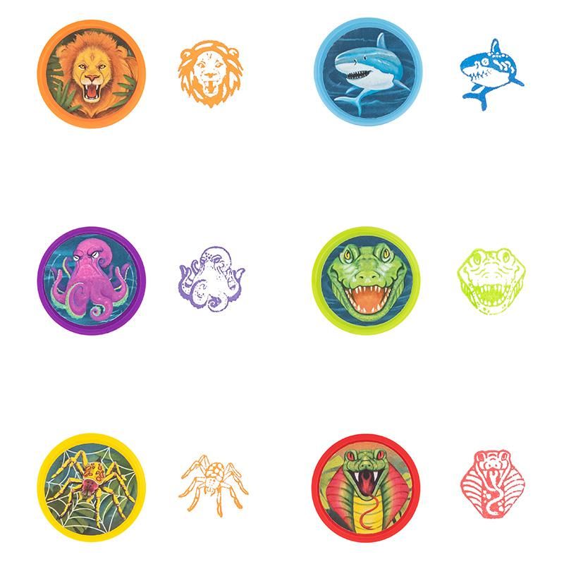 ZOO STEMPEL SELBSTFÄRBEND, 6-FACH SORTIERT