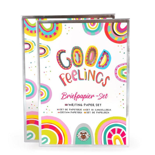 GOOD FEELINGS BRIEFPAPIER-SET MIT STICKERSHEFT 21-TEILIG