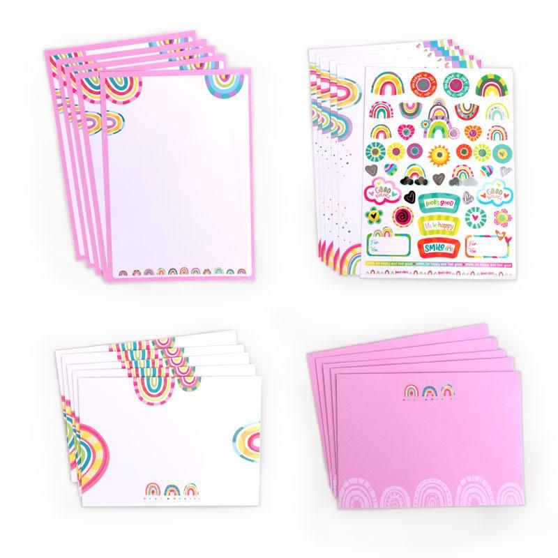 GOOD FEELINGS BRIEFPAPIER-SET MIT STICKERSHEFT 21-TEILIG