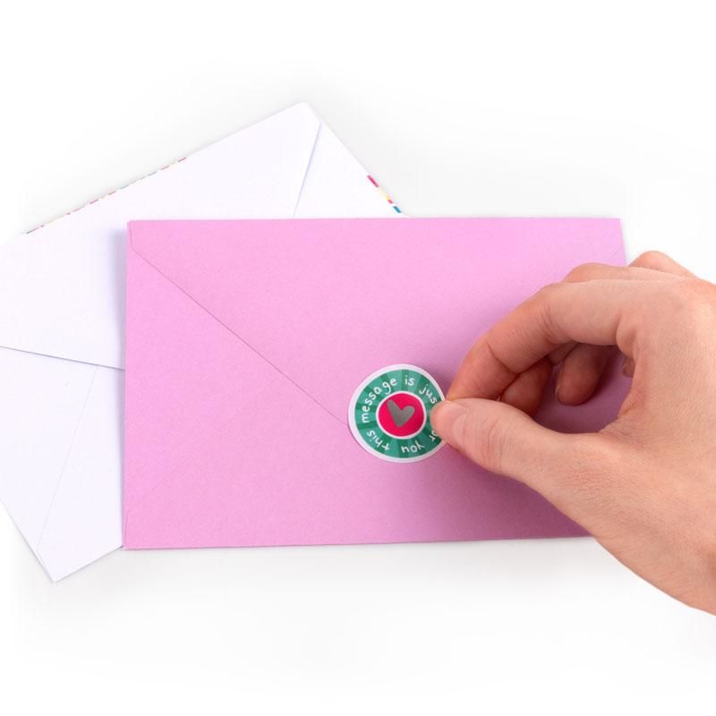 GOOD FEELINGS BRIEFPAPIER-SET MIT STICKERSHEFT 21-TEILIG