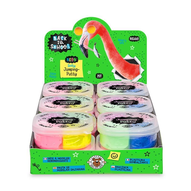 BACK TO SCHOOL SPRINGKNETE MIX & PLAY 4ER-SET 28G, 2-FACH SORTIERT