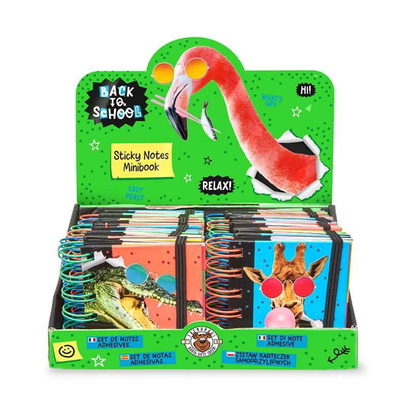 BACK TO SCHOOL NOTES MINIBOOK, 3-FACH SORTIERT