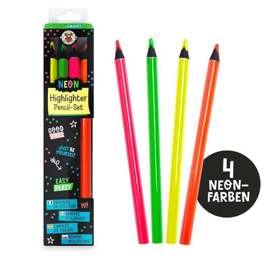 BACK TO SCHOOL HIGHLIGHTER PENCIL 4ER-SET