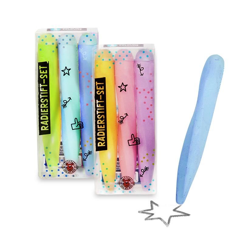 BACK TO SCHOOL RADIERSTIFT TWIST 3ER-SET, 2-FACH SORTIERT
