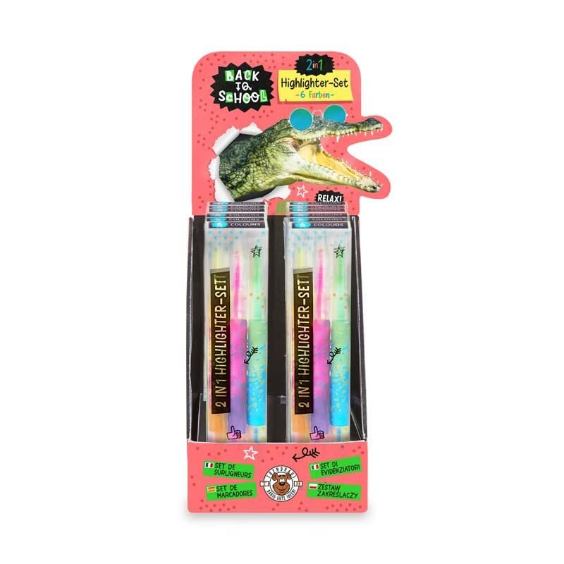 BACK TO SCHOOL 2 IN 1 HIGHLIGHTER 3ER-SET