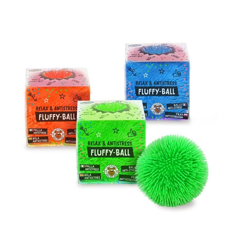 BACK TO SCHOOL RELAX & ANTISTRESS FLUFFY-BALL, 3-FACH SORTIERT