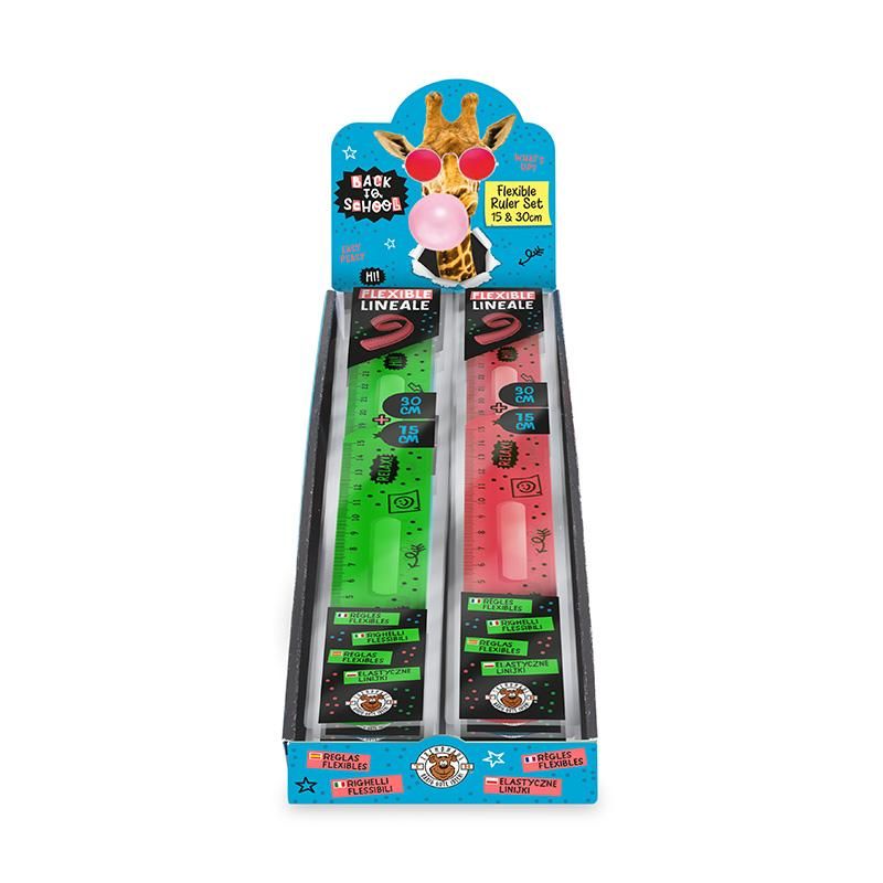 BACK TO SCHOOL NE FLEXI-LINEAL-SET 15CM & 30CM, 3-FACH SORTIERT