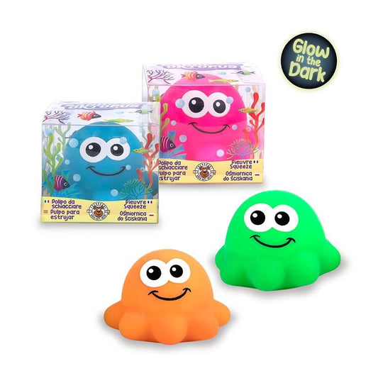 SANDY OKTOPUS SQUEEZY OKTOPUS NACHTLEUCHTEND, 4-FACH SORTIERT