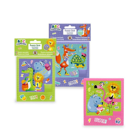 ABC SCHIEBEPUZZLE 16-TEILIG, 3-FACH SORTIERT