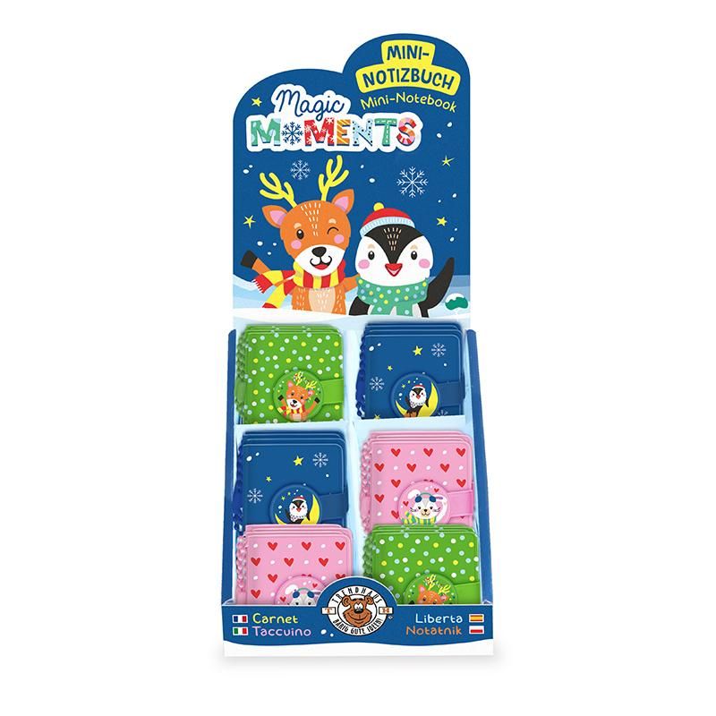 MAGIC MOMENTS MINI-NOTIZBUCH MIT ANHÄNGER, 3-FACH SORTIERT