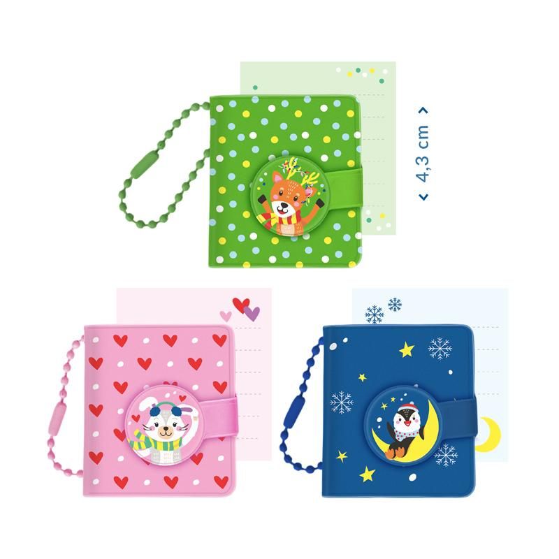 MAGIC MOMENTS MINI-NOTIZBUCH MIT ANHÄNGER, 3-FACH SORTIERT