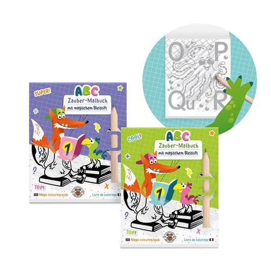 ABC ZAUBER-MALBUCH MIT BLEISTIFT, 2-FACH SORTIERT