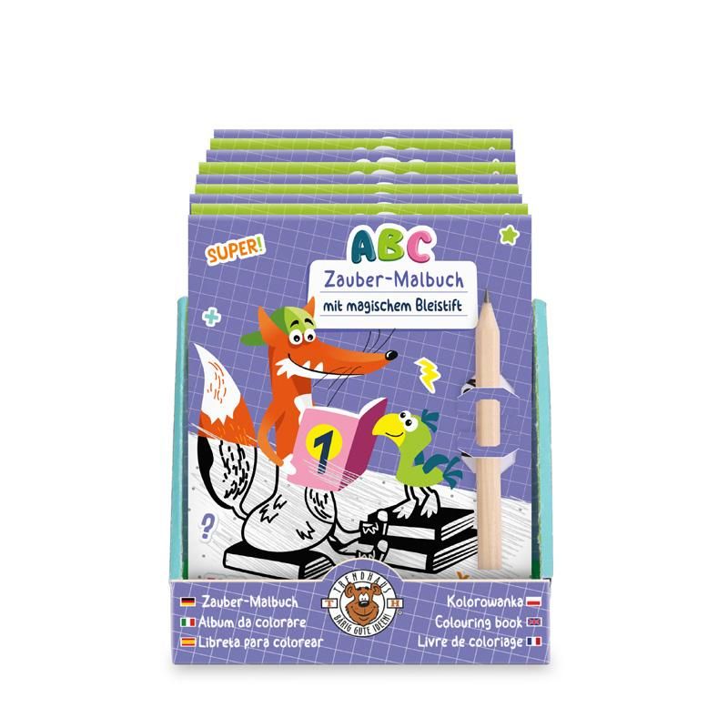 ABC ZAUBER-MALBUCH MIT BLEISTIFT, 2-FACH SORTIERT