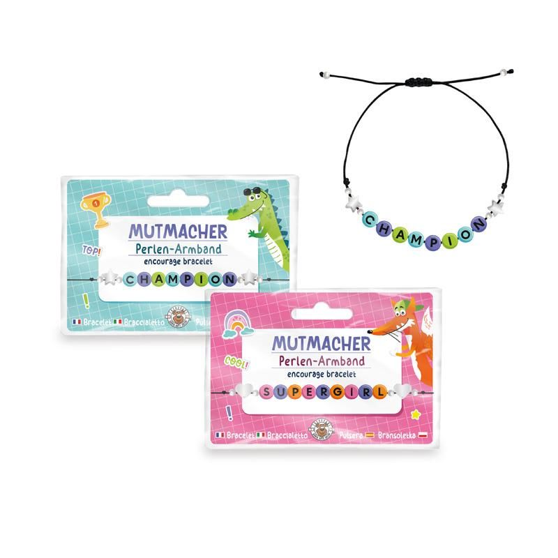 ABC PERLEN-ARMBAND MUTMACHER, 2-FACH SORTIERT