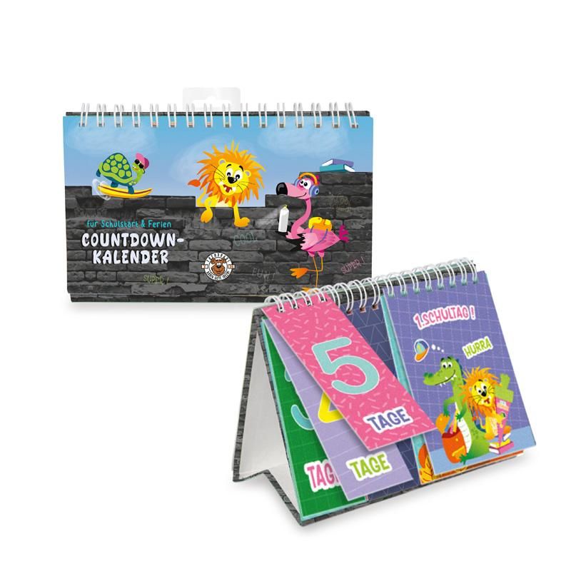 ABC COUNTDOWN-TISCHKALENDER FÜR SCHULSTART & FERIEN