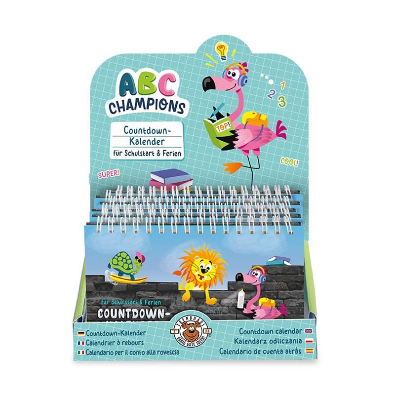 ABC COUNTDOWN-TISCHKALENDER FÜR SCHULSTART & FERIEN